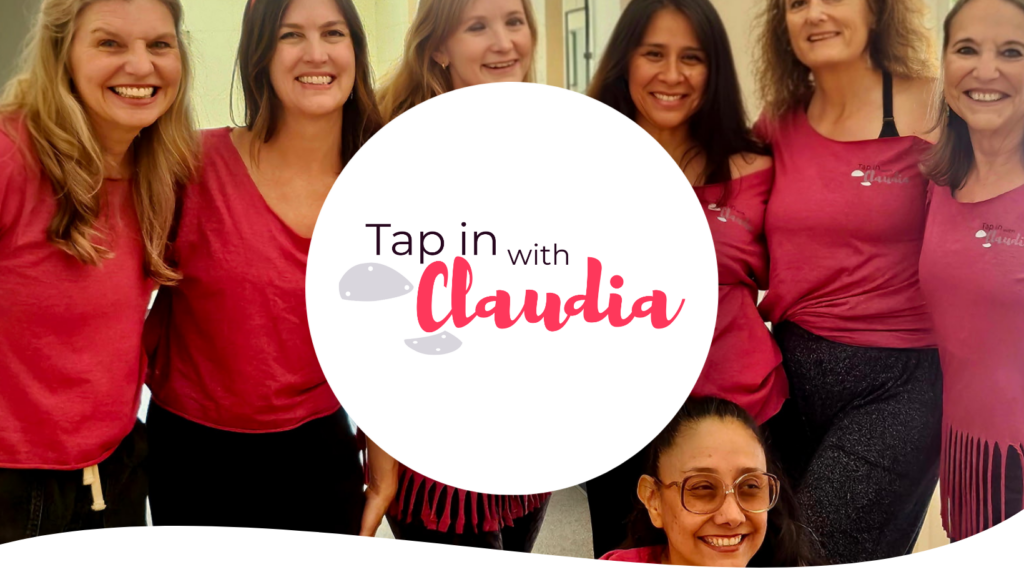 Tap In With Claudia Card Banner